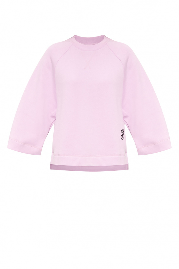 Ganni Sweatshirt com capuz Superdry Code Logo Chenilla Os fúcsia mulher